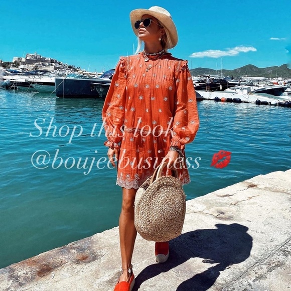 ZARA BNWT Openwork Embroidered Dress - Picture 7 of 11